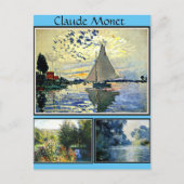 Claude Monets berühmte Bilder Postkarte (Vorderseite)