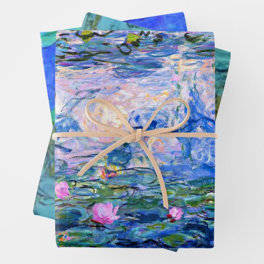 Claude Monets berühmte Wasserlilien Geschenkpapier Set (Beispiel)