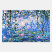 Claude Monets berühmte Wasserlilien Geschenkpapier Set (Vorderseite)
