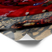 Claude Monets Camille Monet in japanischem Kostüm Poster (Ecke)