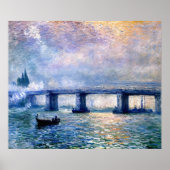 Claude Monets Charing Cross Bridge (1903) Poster (Vorne)