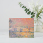 Claude Monets Charing Cross Bridge Postkarte (Stehend Vorderseite)
