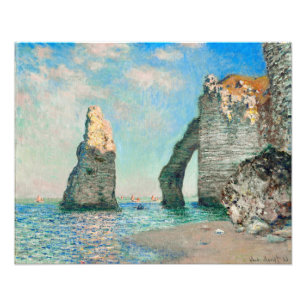 Claude Monets Cliffs bei Étretat Fotodruck