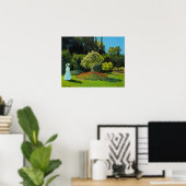 Claude Monets, Dame im Garten, Poster (Heimbüro)