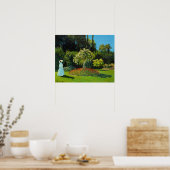 Claude Monets, Dame im Garten, Poster (Küche)