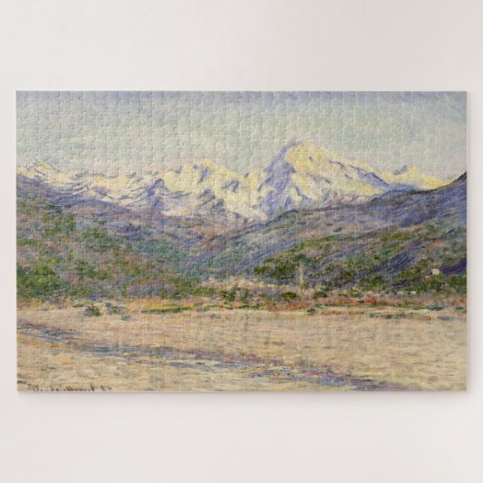 Claude Monets Das Tal der Nervia (1884) Puzzle (Horizontal)