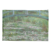 Claude Monets der japanische Steg Kissenbezug (Rückseite)