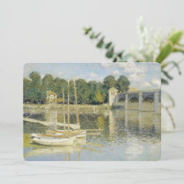 Claude Monets Die Argenteuil-Brücke (1874) Einladung