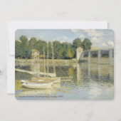 Claude Monets Die Argenteuil-Brücke (1874) Einladung (Vorderseite)