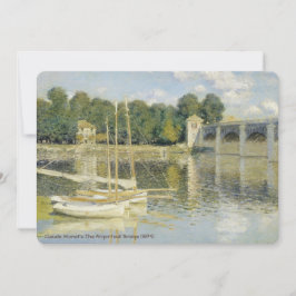 Claude Monets Die Argenteuil-Brücke (1874) Einladung