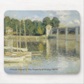 Claude Monets Die Argenteuil-Brücke (1874) Mousepad (Vorne)