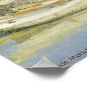 Claude Monets Die Argenteuil-Brücke (1874) Poster (Ecke)