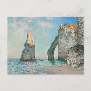 Claude Monets Die Klippen bei Étretat 1885 Postkarte