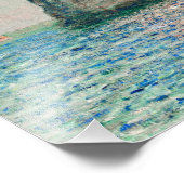 Claude Monets Die Klippen bei Étretat Fotodruck (Ecke)