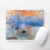 Claude Monets Eindruck, Sonnenaufgang (1872) Mousepad (Mit Mouse)