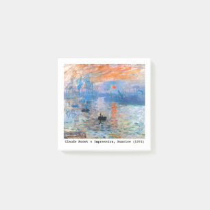 Claude Monets Eindruck, Sonnenaufgang (1872) Post-it Klebezettel