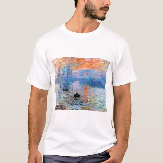 Claude Monets Eindruck, Sonnenaufgang (1872) T-Shirt (Vorderseite)