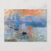 Claude Monets Eindruck, Sonnenaufgang Postkarte (Vorderseite)