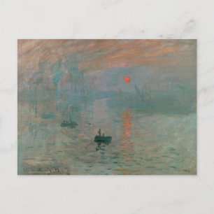 Claude Monets Eindruck Sonnenaufgang (Soleil Levan Postkarte
