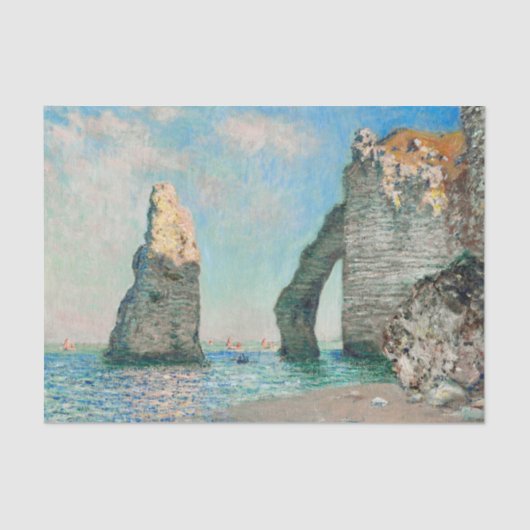 Claude Monets Étretat Cliffs Seidenpapier (Vorderseite)