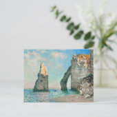 Claude Monets Étretat-Klippen Postkarte (Stehend Vorderseite)