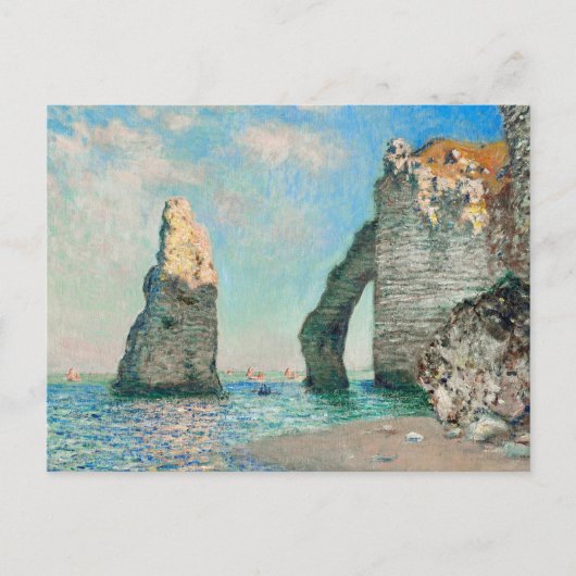 Claude Monets Étretat-Klippen Postkarte (Vorderseite)