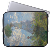 Claude Monets Frau mit Sonnenschirm (Der Spazierga Laptopschutzhülle (Vorderseite)
