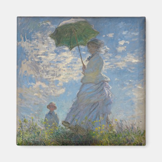 Claude Monets Frau mit Sonnenschirm (Der Spazierga Magnet (Vorne)