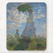 Claude Monets Frau mit Sonnenschirm (Der Spazierga Mousepad (Vorne)