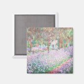 Claude Monets Garten in Giverny Magnet (Vorderseite/Rückseite)