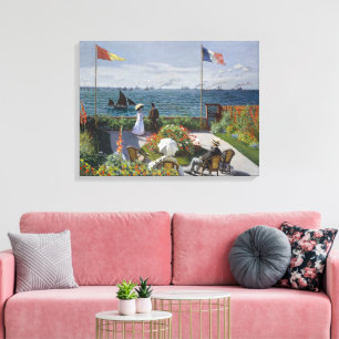 Claude Monets Garten in Sainte-Adresse Kunstprint Leinwanddruck