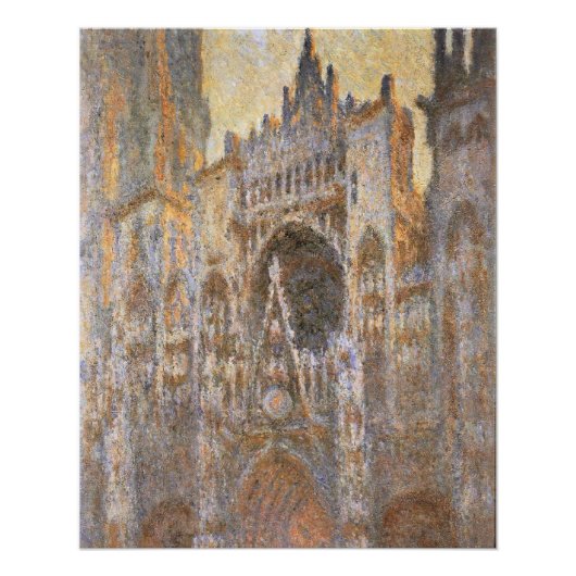 Claude Monets Gemälde, Rouen Cathedral 02, Poster (Vorderseite)