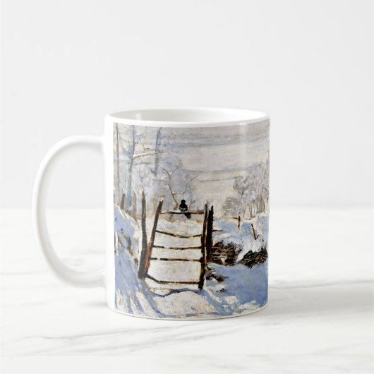Claude Monets Gemälde The Magpie Kaffeetasse (Links)
