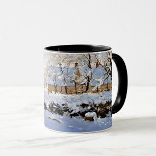 Claude Monets Gemälde The Magpie, Tasse