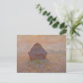 Claude Monets Grainstack, Sun in the Mist (1891) Postkarte (Stehend Vorderseite)