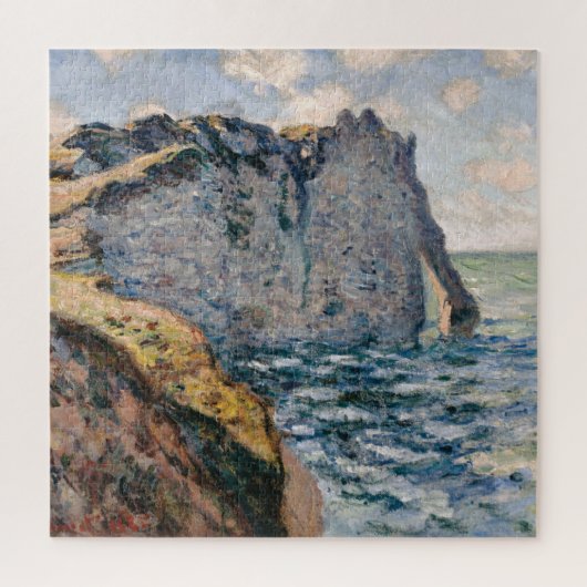 Claude Monets Höhepunkt des Aval Etretat Puzzle (Vertikal)