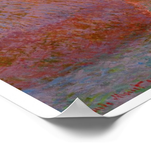 Claude Monets Hystack Poster (Ecke)