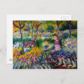Claude Monets Iris Garden Postkarte (Vorne/Hinten)