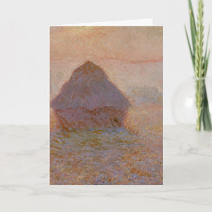 Claude Monets Kornfeld mit Sonnenaufgang im Nebel  Karte