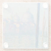 Claude Monets Le Grand Canal Glasuntersetzer (Rückseite)