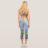 Claude Monets Lilies Capri Leggings (Rückseite)