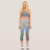 Claude Monets Lilies Capri Leggings (Vorderseite)