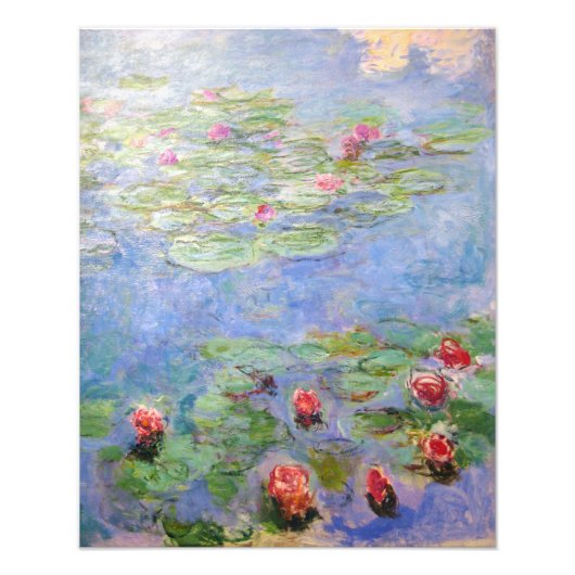 Claude Monets Lilies Fotodruck (Vorne)