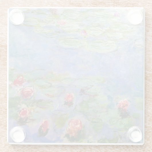 Claude Monets Lilies Glasuntersetzer (Rückseite)