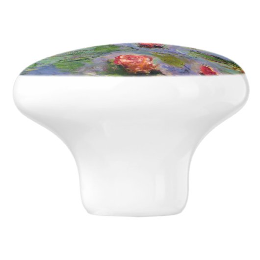 Claude Monets Lilies Keramikknauf (Seitenansicht)