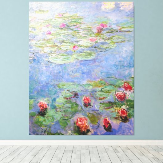 Claude Monets Lilies Leinwanddruck (Insitu (Holzboden))