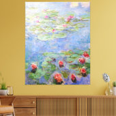 Claude Monets Lilies Leinwanddruck (Insitu (Wohnzimmer))