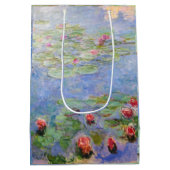 Claude Monets Lilies Mittlere Geschenktüte (Rückseite)
