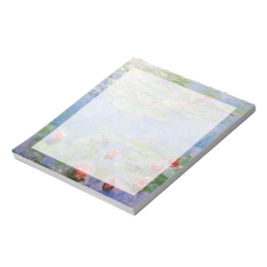 Claude Monets Lilies Notizblock (Rotiert)