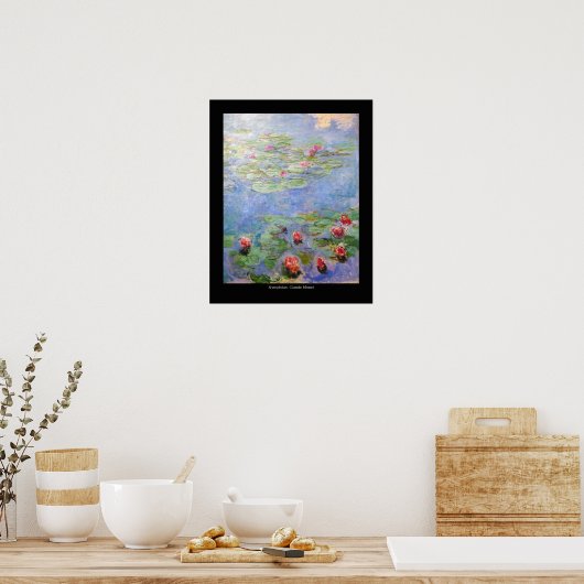 Claude Monets Lilies Poster (Küche)